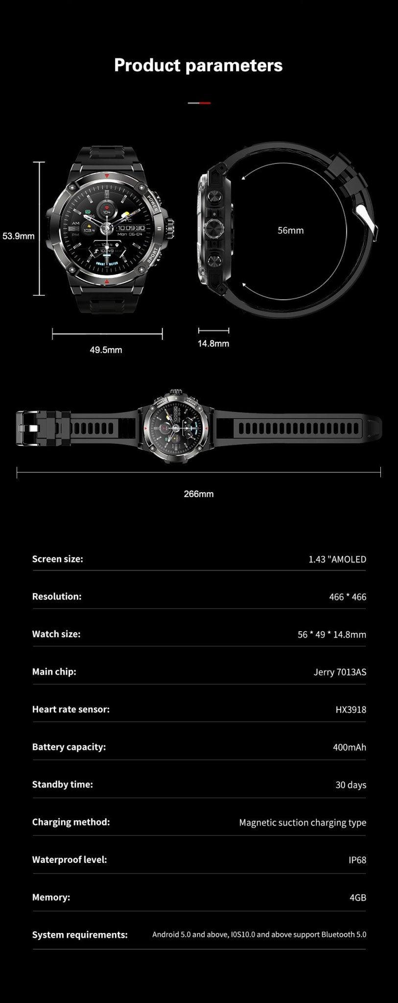 Valante UltraFit Smartwatch - Valante